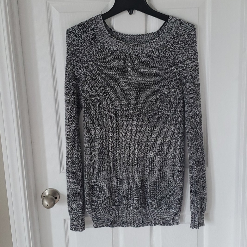 Charcoal Gray Marled Tunic Sweater